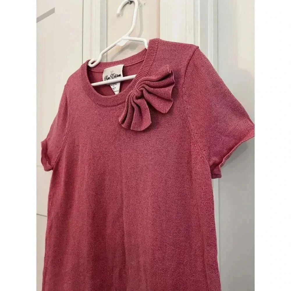 rare editions girls lightweight sweater dress big girl size 14 - Picture 2 of 5